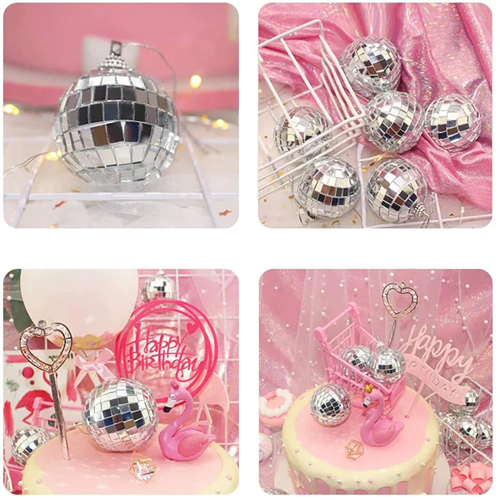 π 2-10cm Mirror Disco Balls π β¨ 70s Party & Wedding Decorations β¨