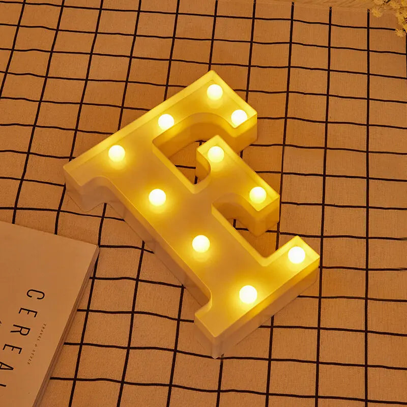 Luminous Letter Lamps β Christmas Party Glow
