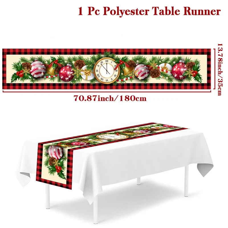 Merry Christmas Table Runner – Holiday Home Decor