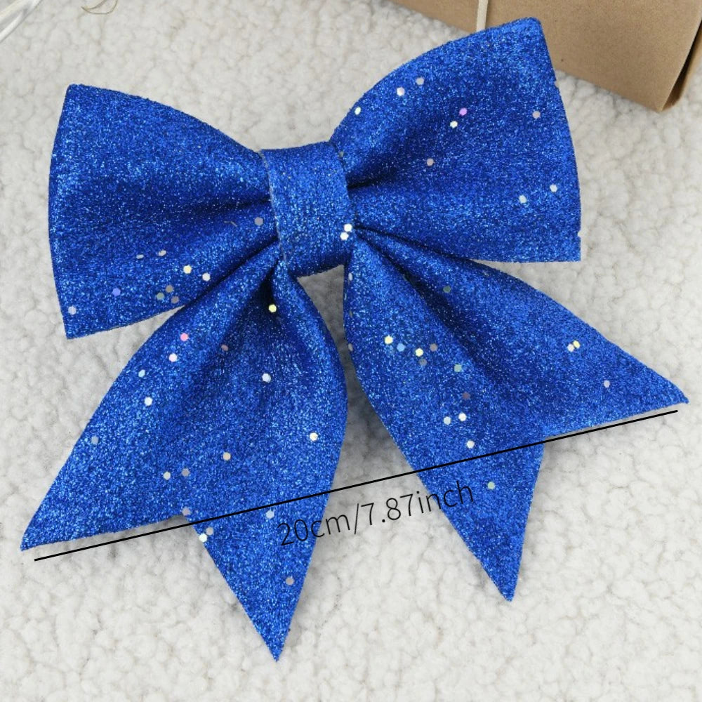 š 20cm Large Bows Christmas Tree Bowknot Ornaments ā Perfect for Indoor & Outdoor Christmas Decorations š