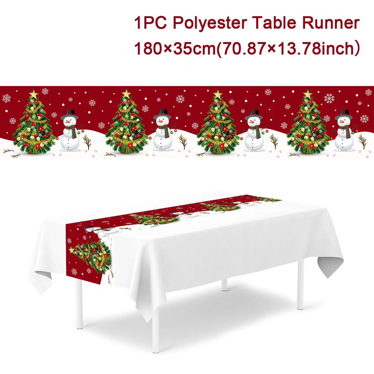 Merry Christmas Table Runner – Holiday Home Decor