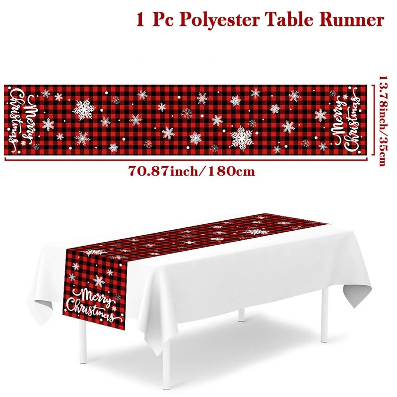 Merry Christmas Table Runner – Holiday Home Decor