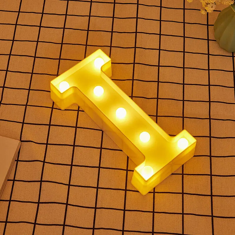 Luminous Letter Lamps β Christmas Party Glow