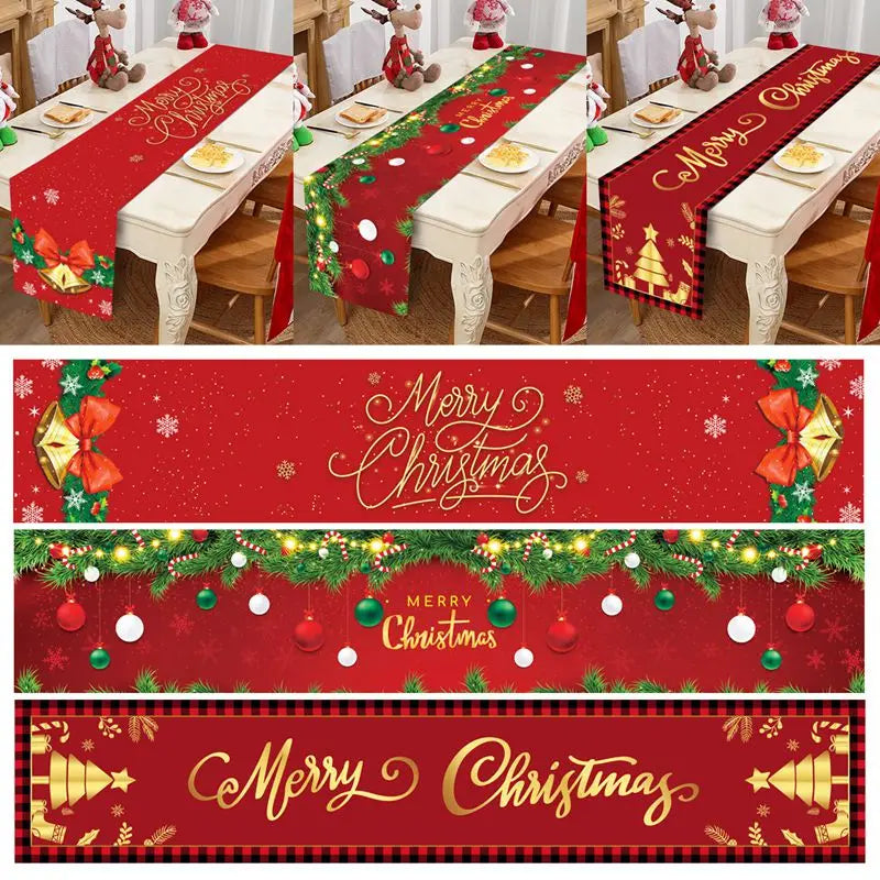 Merry Christmas Table Runner – Holiday Home Decor