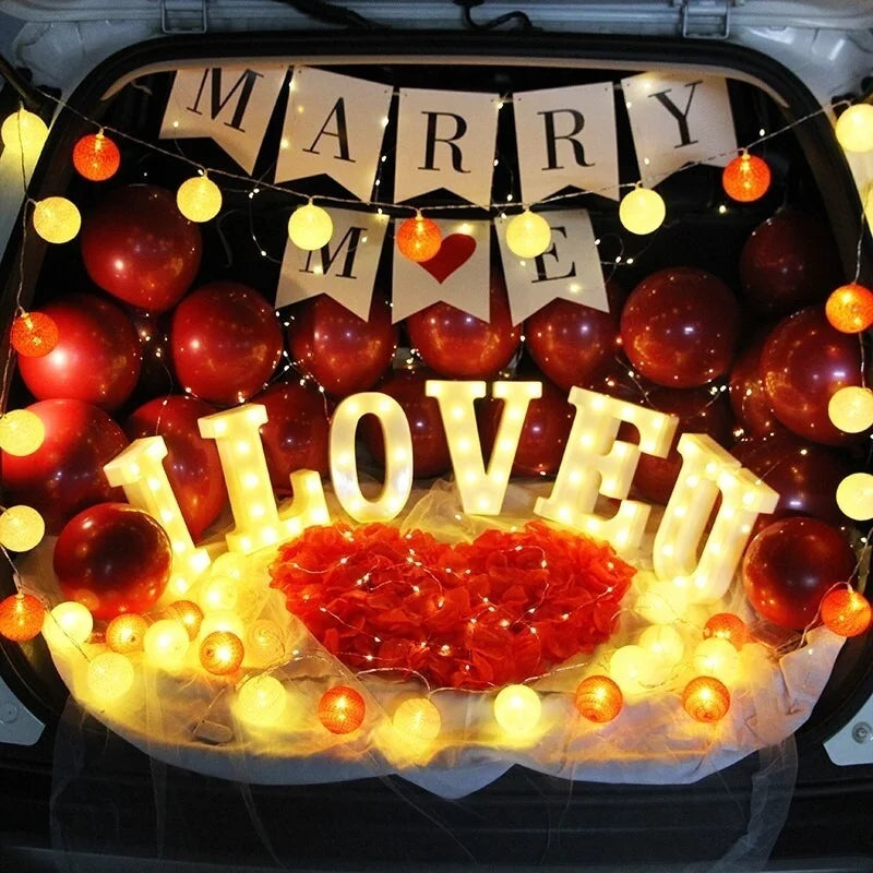 Luminous Letter Lamps β Christmas Party Glow