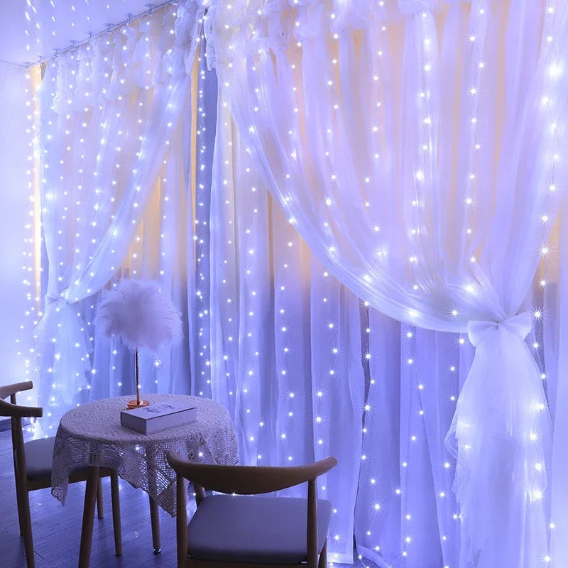 ✨ Christmas Lights Curtain Garland ✨