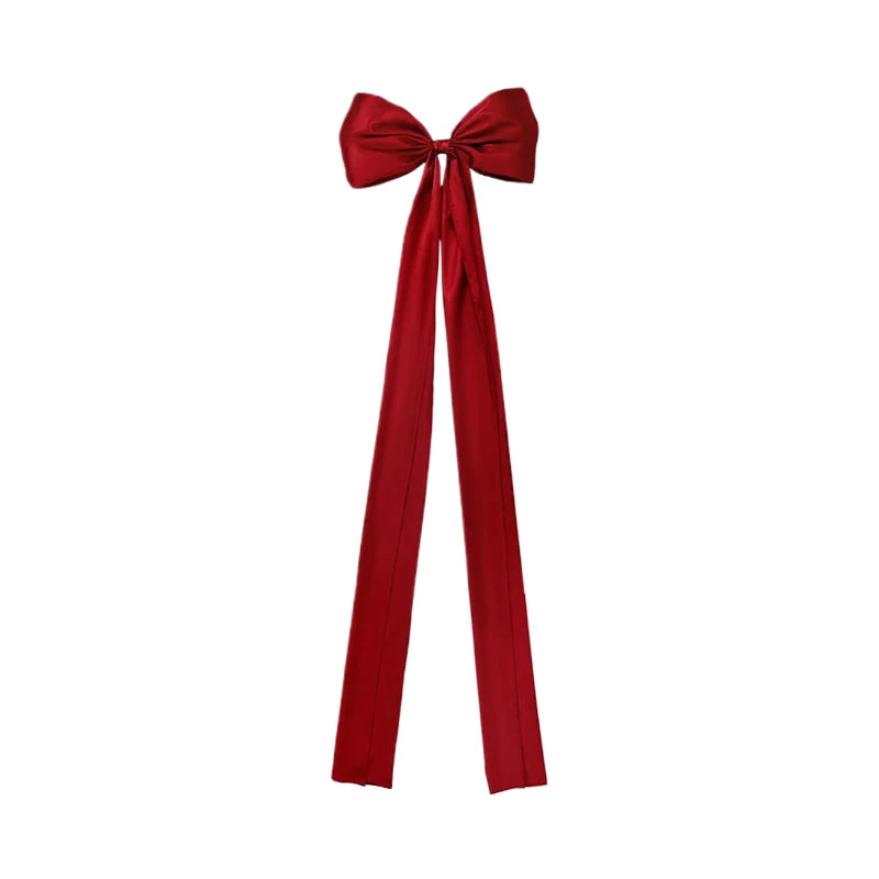 ✨🎀 Christmas Tree Topper Bow Long Streamers Ribbon Extra Large Satin Bow Indoor Decoration 🎀✨