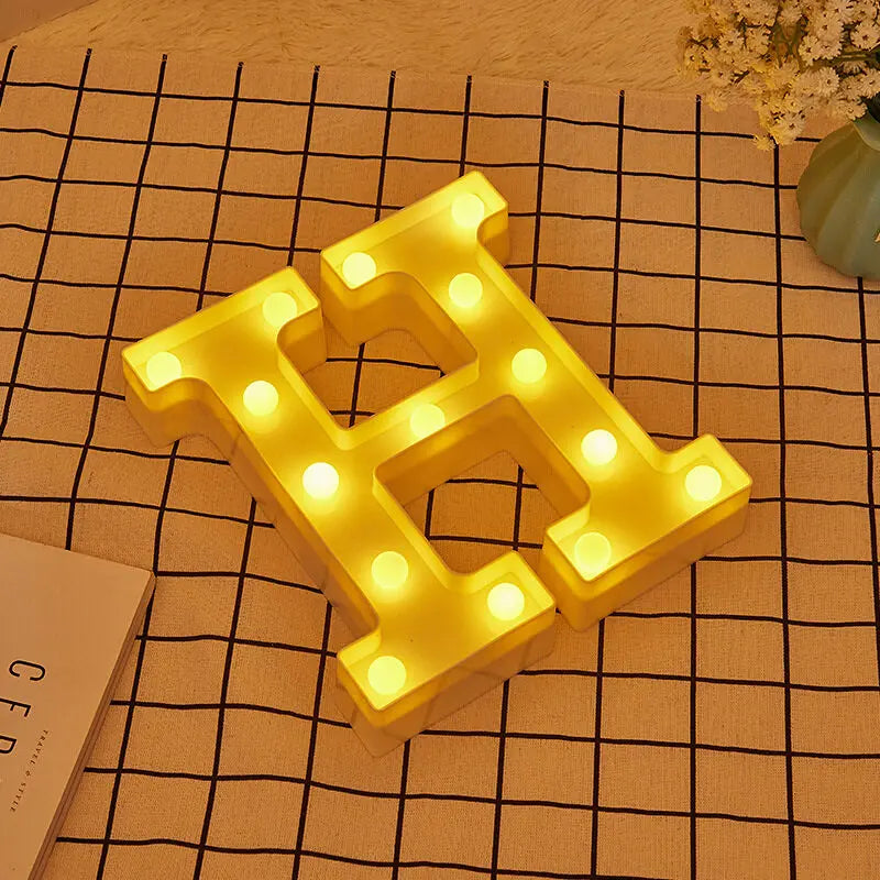 Luminous Letter Lamps – Christmas Party Glow