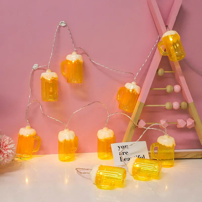 🍻✨ Party Beer Bottle GlowUp String Lights – 6M, 40 LEDs ✨🍻