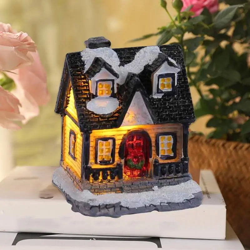 🎄 LED Christmas Village House – Light-Up Table Decor ✨