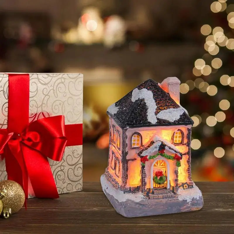 🎄 LED Christmas Village House – Light-Up Table Decor ✨