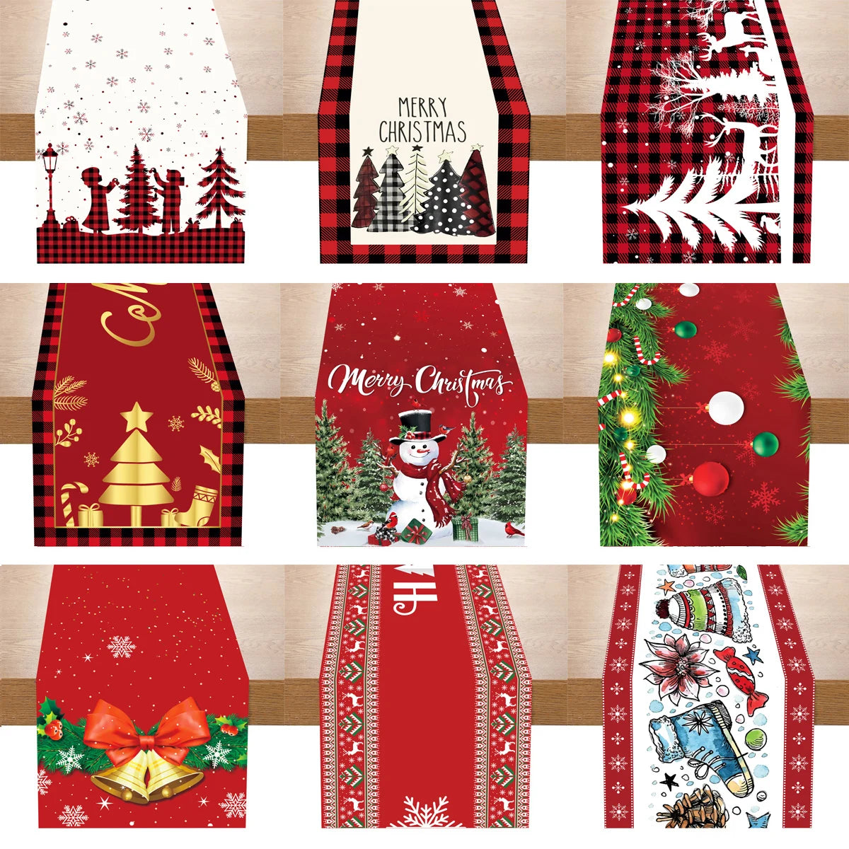 Merry Christmas Table Runner – Holiday Home Decor