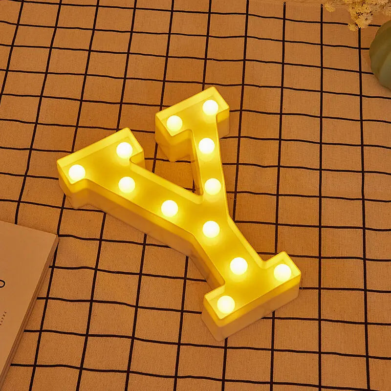 Luminous Letter Lamps – Christmas Party Glow
