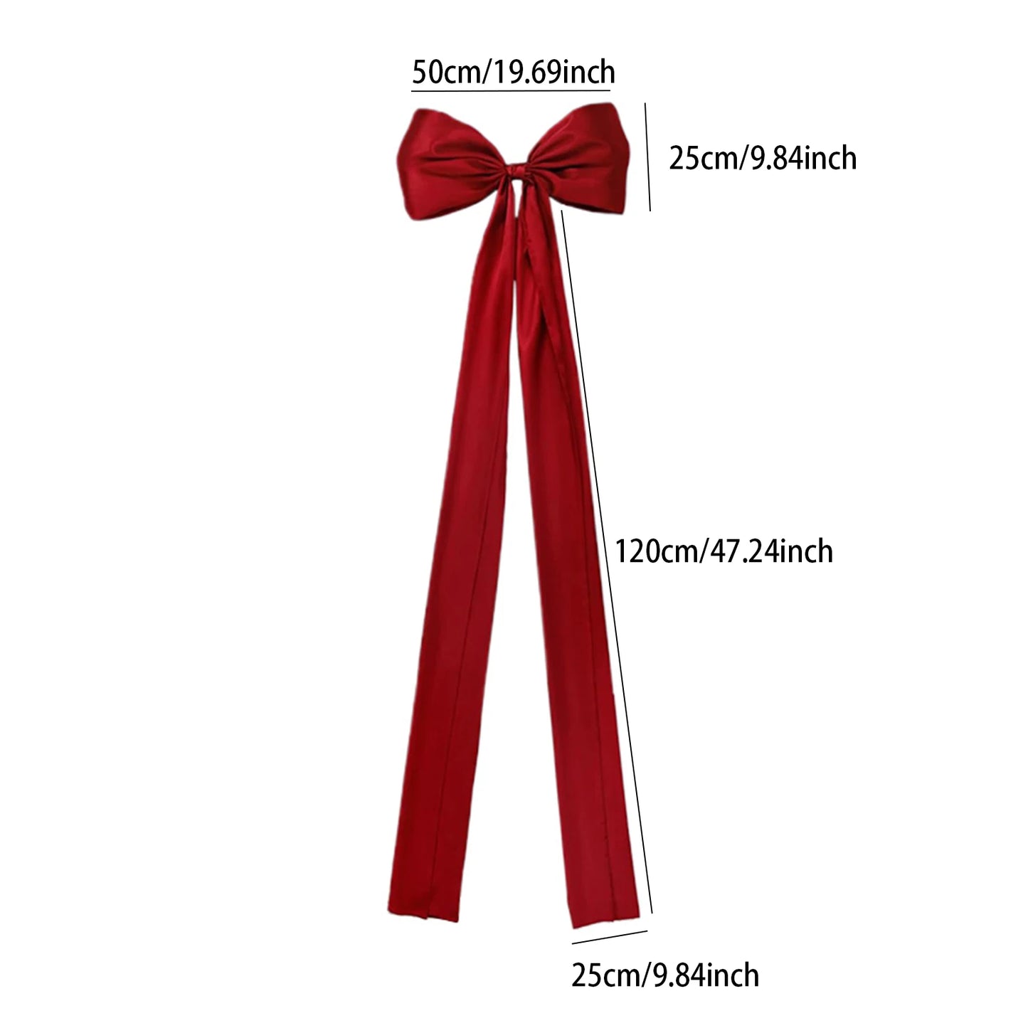 ✨🎀 Christmas Tree Topper Bow Long Streamers Ribbon Extra Large Satin Bow Indoor Decoration 🎀✨