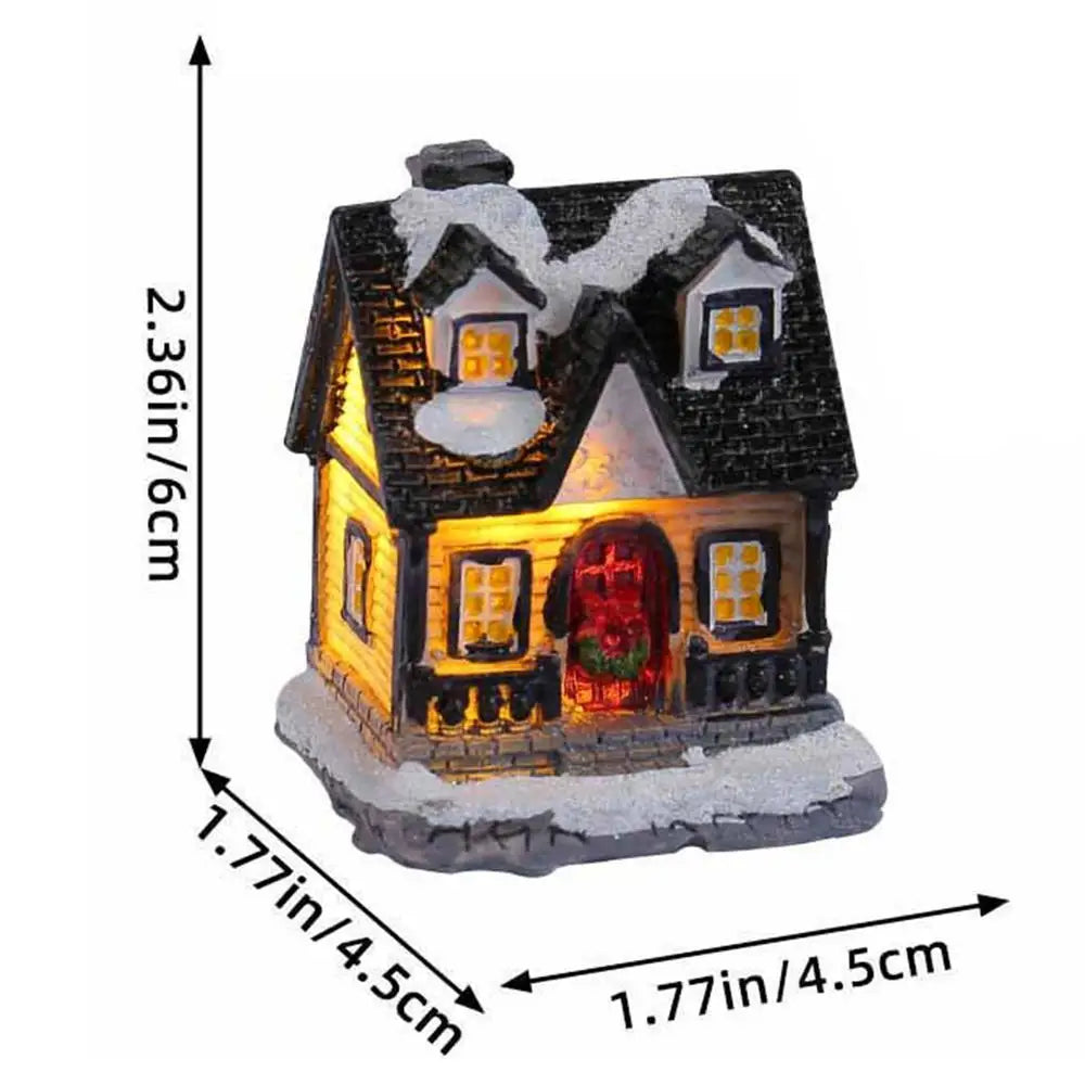 🎄 LED Christmas Village House – Light-Up Table Decor ✨