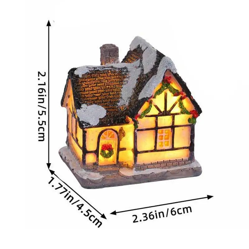 🎄 LED Christmas Village House – Light-Up Table Decor ✨