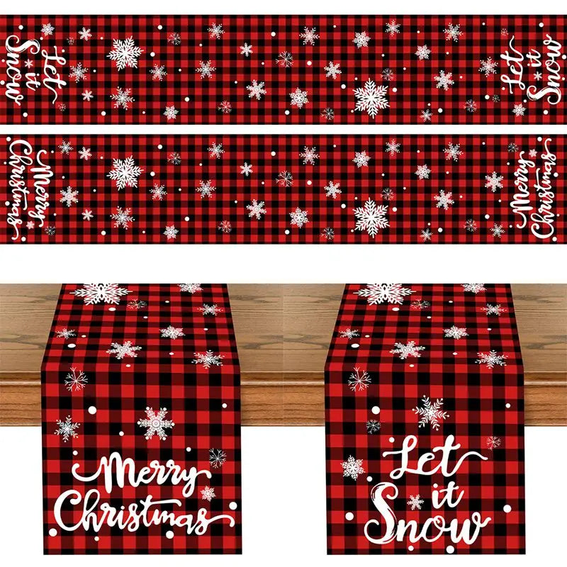 Merry Christmas Table Runner – Holiday Home Decor