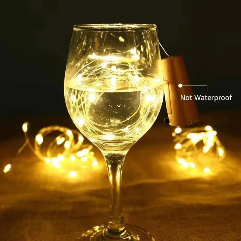 ✨ 10pcs Solar Xmas Bottle String Lights ✨
