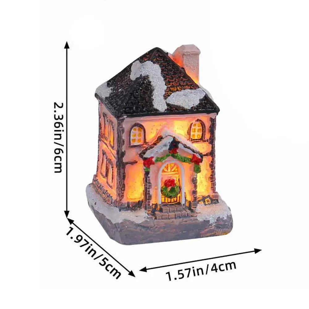 🎄 LED Christmas Village House – Light-Up Table Decor ✨