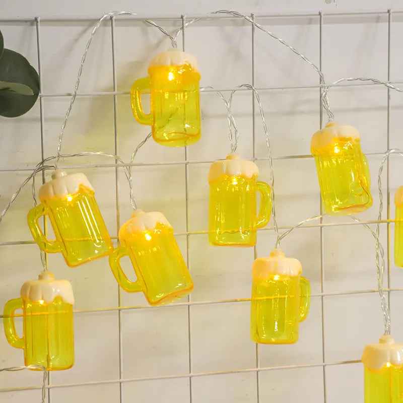 🍻✨ Party Beer Bottle GlowUp String Lights – 6M, 40 LEDs ✨🍻