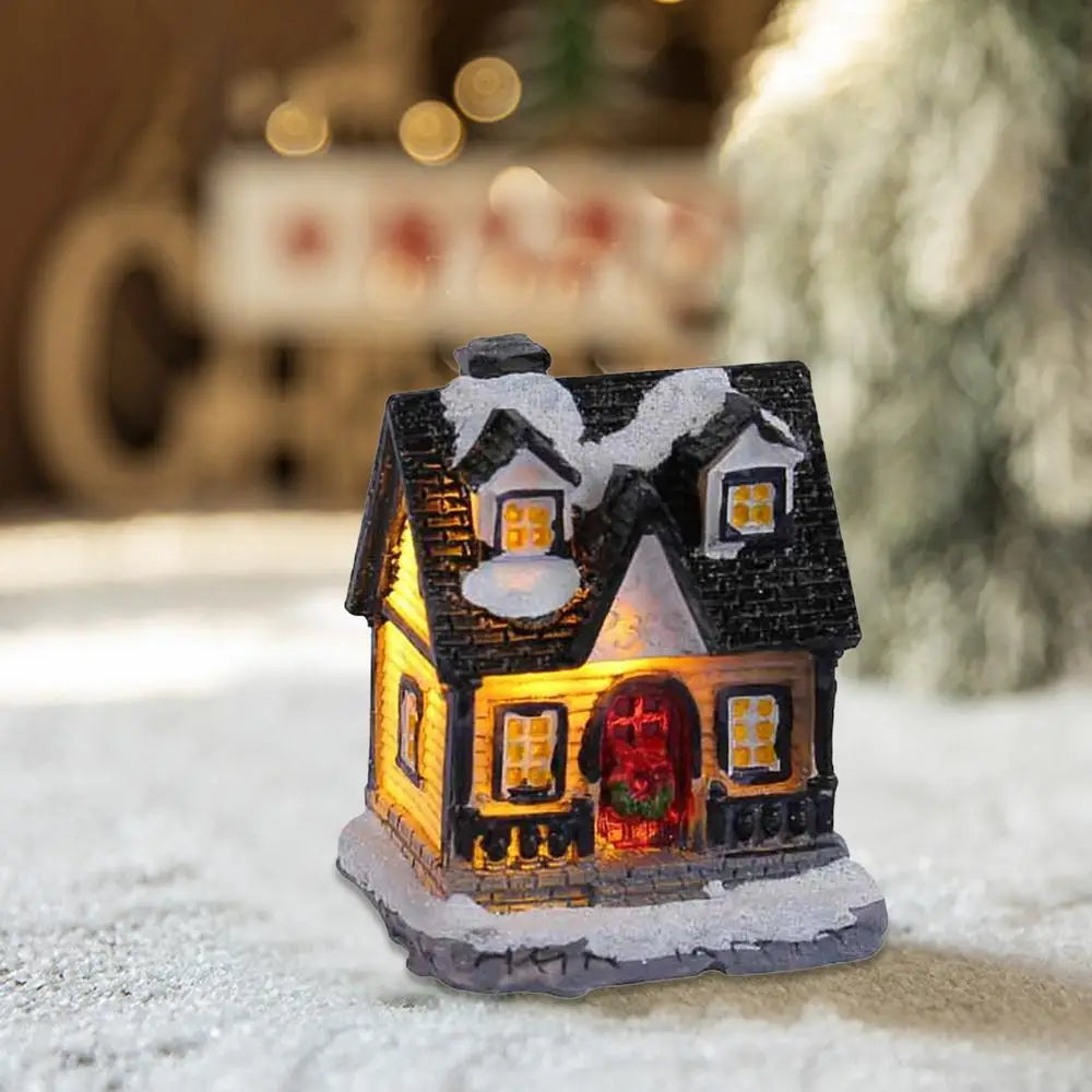 🎄 LED Christmas Village House – Light-Up Table Decor ✨